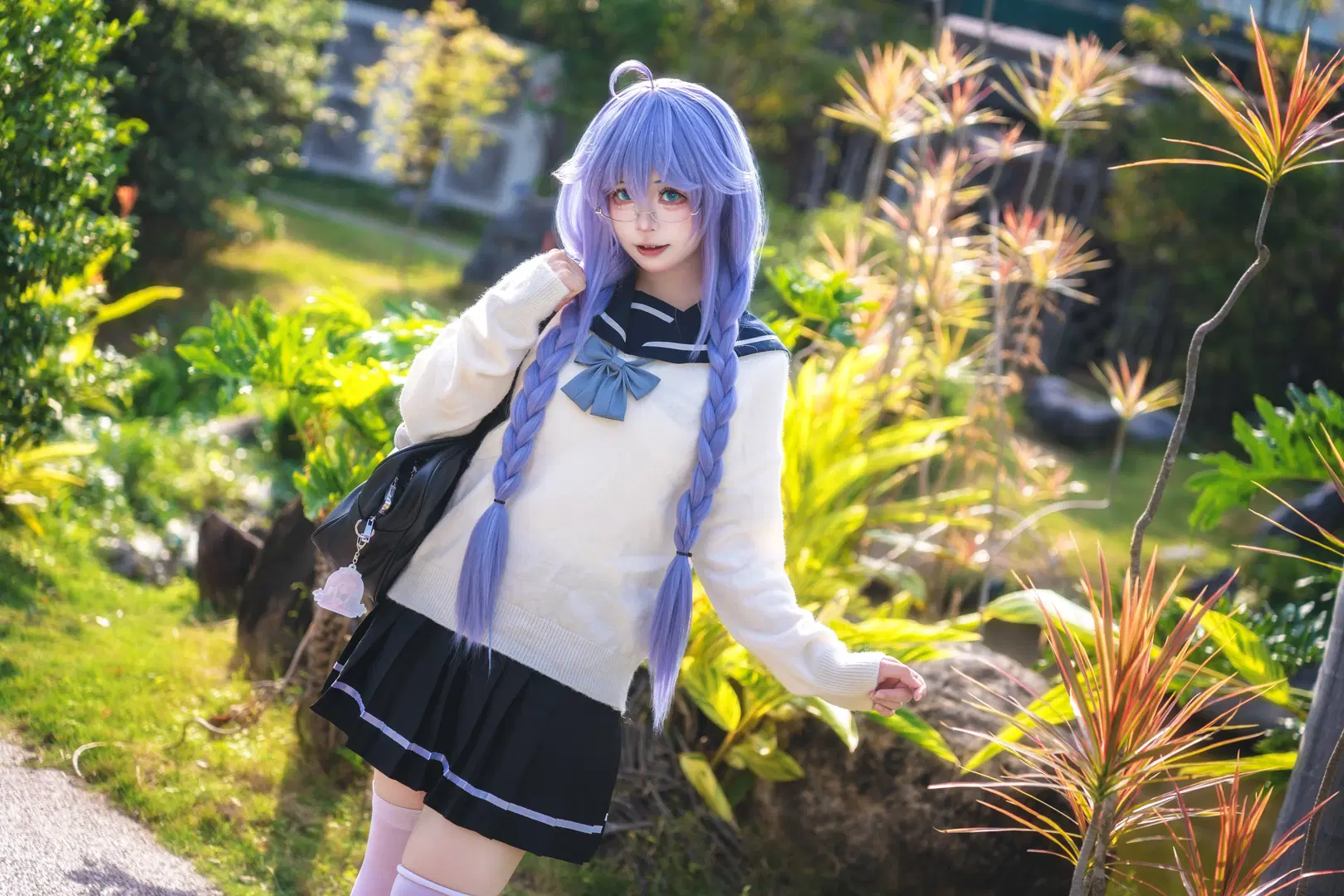 【洛琪希cos】华南植物园里的水手服少女 - -长生剑 - 第6张