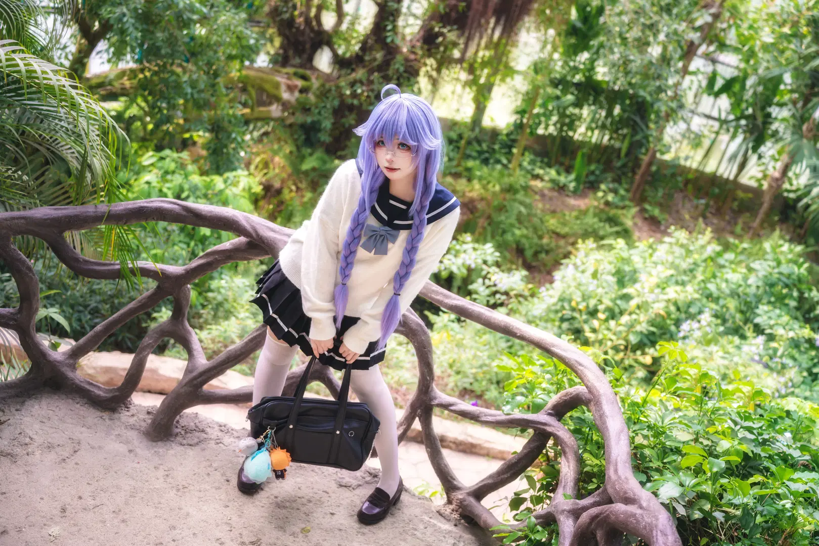 【洛琪希cos】华南植物园里的水手服少女 - -长生剑 - 第7张