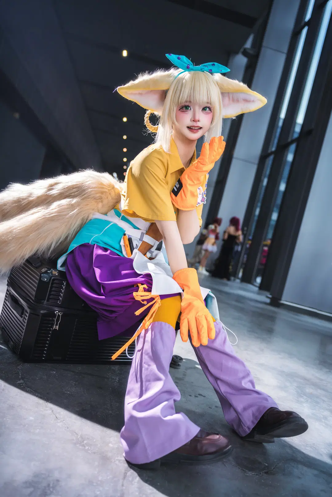 【スズラン コスプレ】『アークナイツ』イベント会場の元気いっぱいな子狐 - -长生剑 - 5枚目