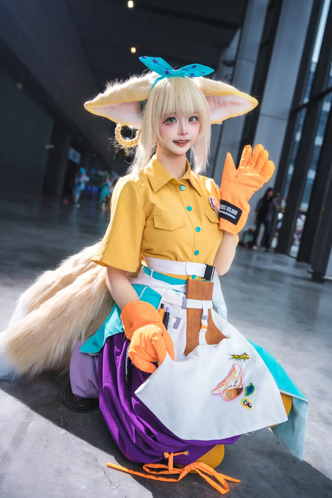 【スズラン コスプレ】『アークナイツ』イベント会場の元気いっぱいな子狐 - -长生剑 - 6枚目