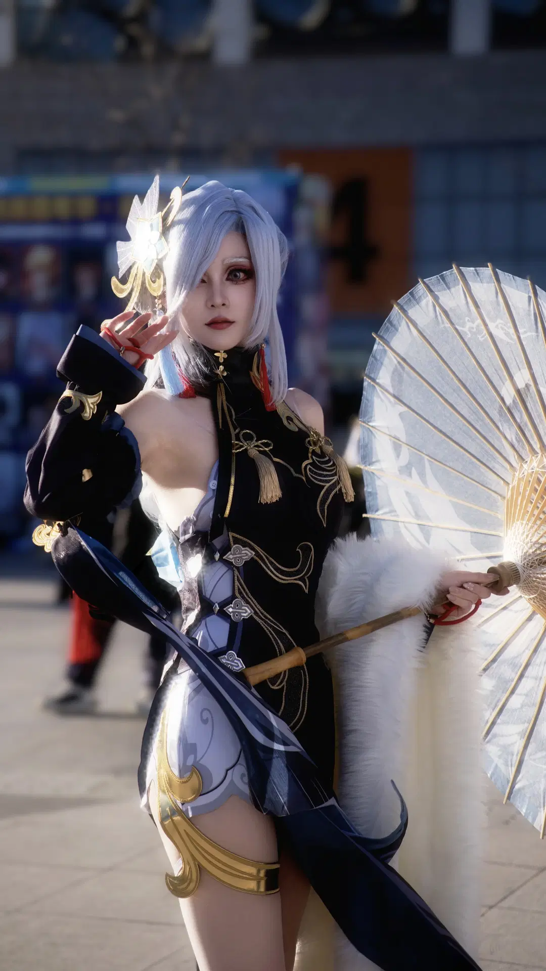 原神, cosplay, 场照, 申鹤cos, 丝袜