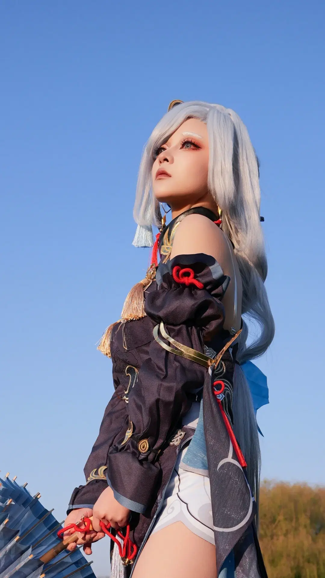 【申鹤cos】原神角色外景拍摄，夕阳下的孤傲与飘逸 - 小筱不点 - 第5张