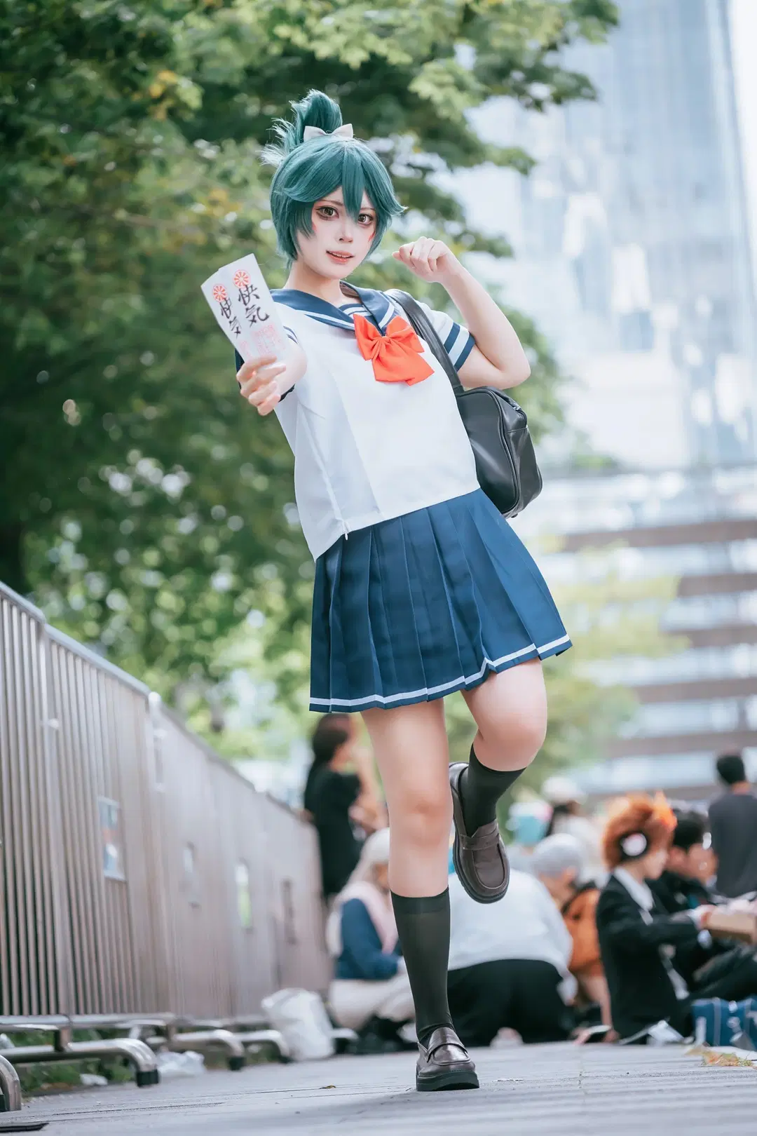 【キリコ コスプレ】『オーバーウォッチ』セーラー服の日系JK少女のイベント記録 - 真皮恶霸 - 2枚目