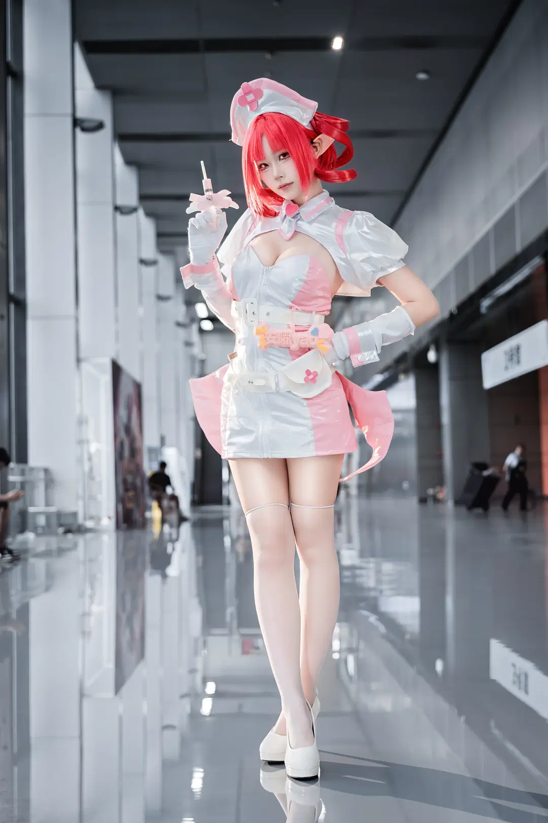 【Buro cosplay】Muse Dash Nurse Style: This Outfit Turns Out Incredibly Photogenic in Cosplay Photography by 真皮恶霸 - Image 3