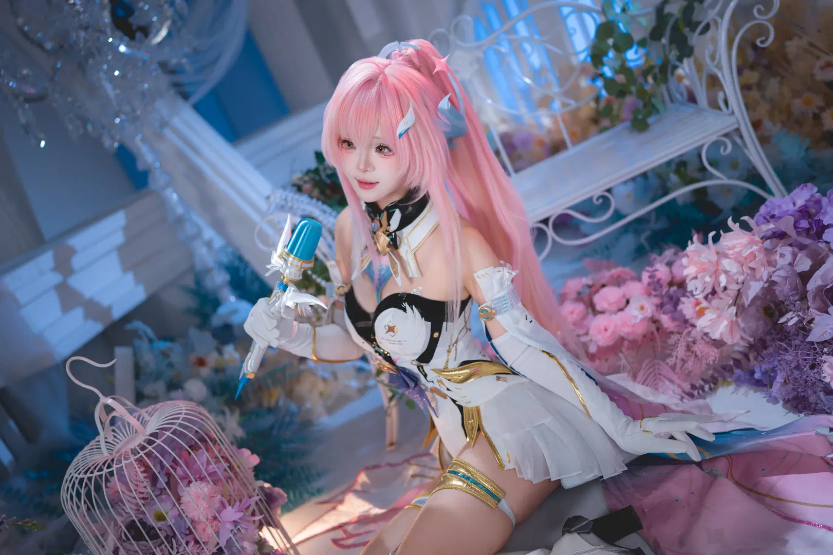 鸣潮, 爱弥斯cos, 少女写真, 甜妹, 白丝