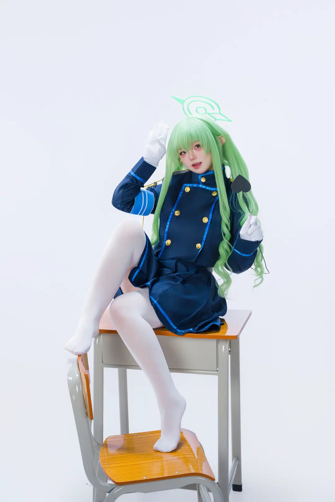 【橘光 橘望cos】碧藍檔案鐵道雙子的哈密瓜味日常 - 蜂蜜橘子 - 第2張