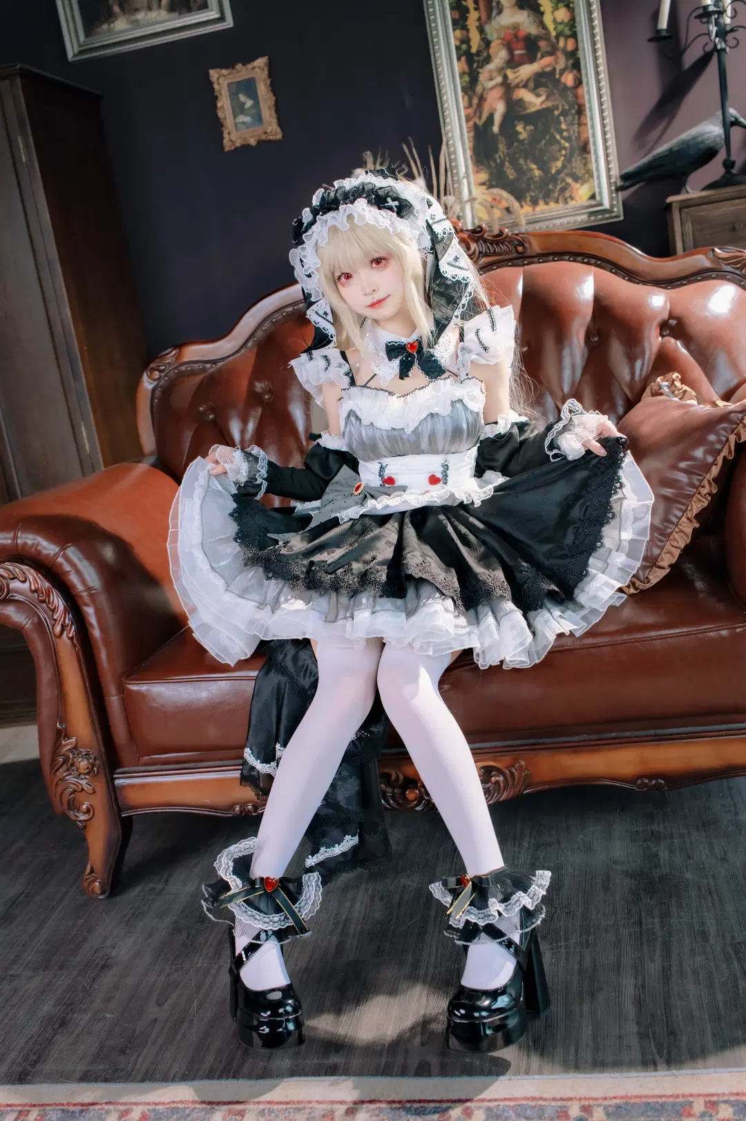 【Formidable cosplay】Azur Lane Formidable Maid Outfit: Texture and Exquisite Details in Anime-Style Photography by 冷暖不营业 - Image 3