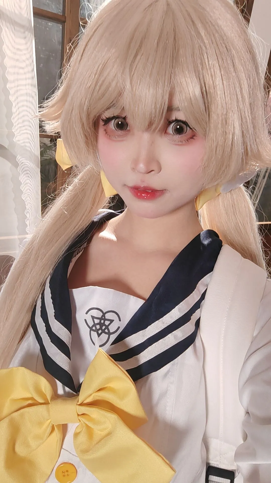 二次元, 蔚蓝档案, 水手服, 双马尾, 日富美cos