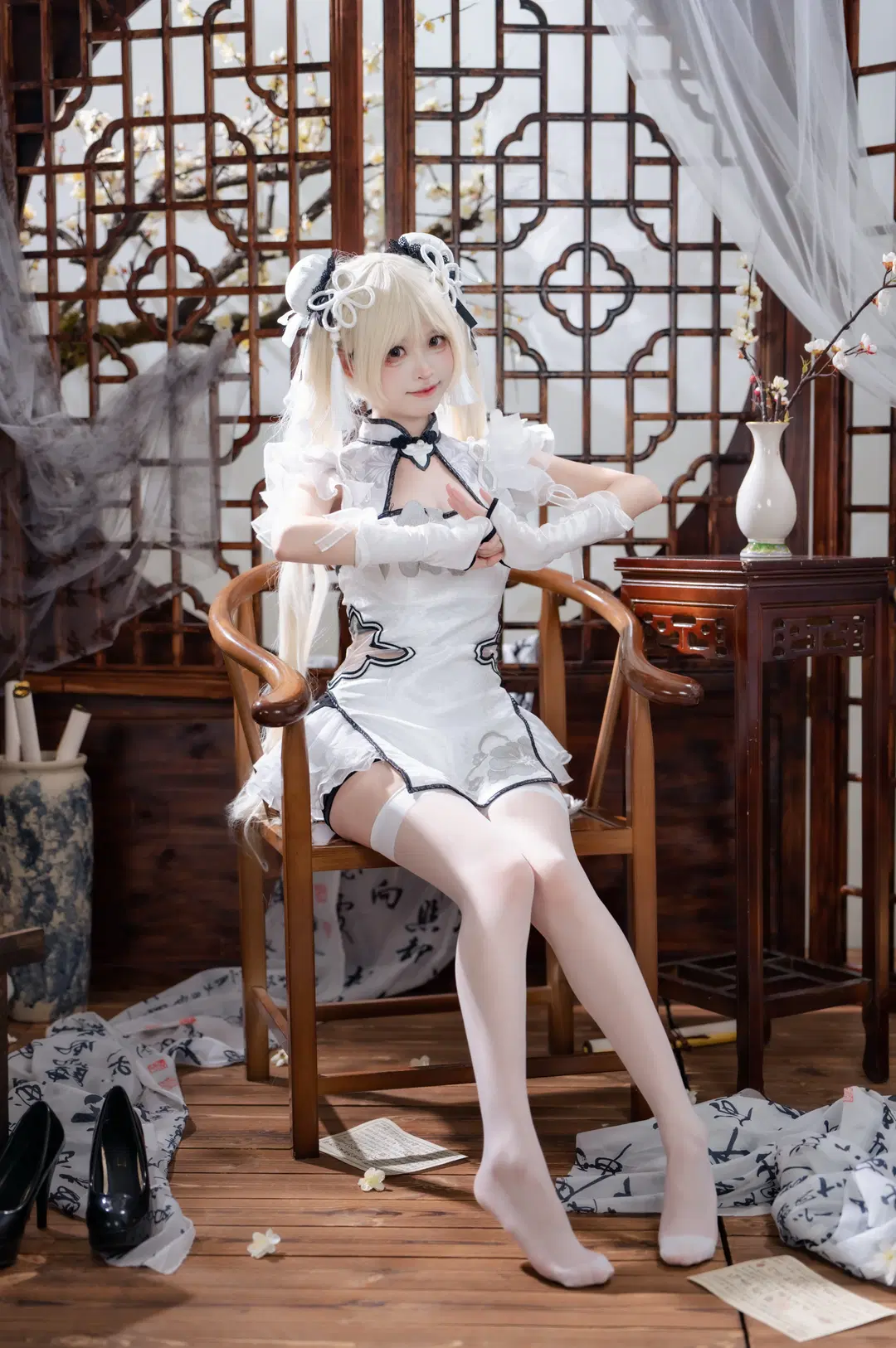 【殷紫萍cos】永劫无间里的济世医者，这次尝试了清冷庭院风 - 冷暖不营业 - 第3张