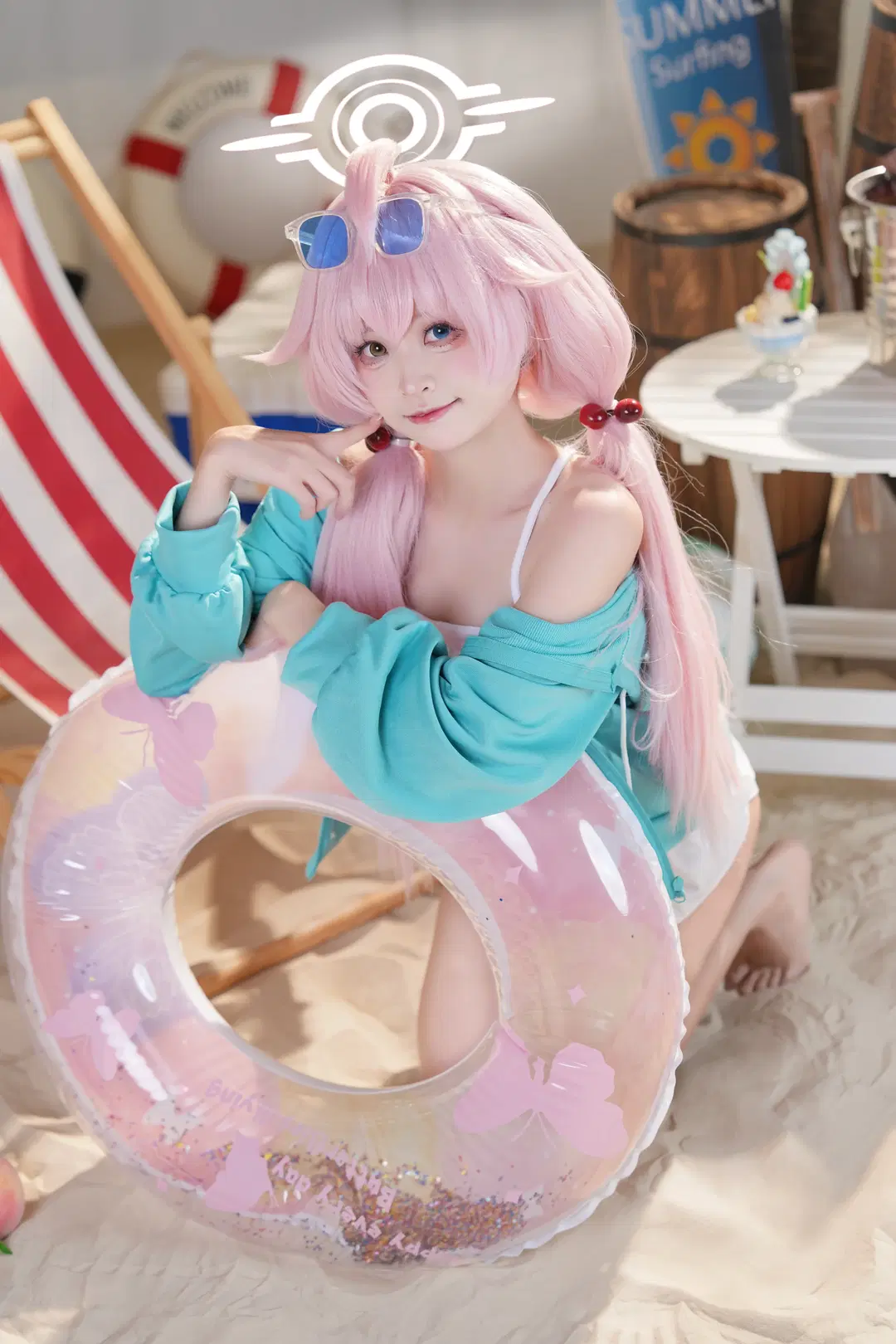 【小鸟游星野cos】蔚蓝档案的夏日沙滩小憩 - 冷暖不营业 - 第2张