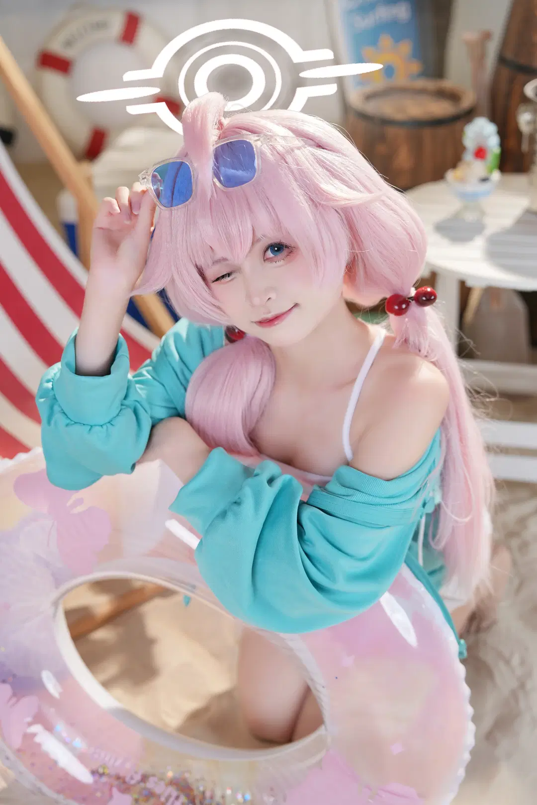 【小鸟游星野cos】蔚蓝档案的夏日沙滩小憩 - 冷暖不营业 - 第3张