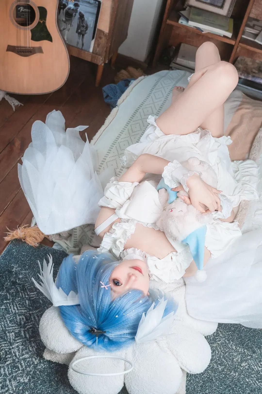 【レム コスプレ】『Re:ゼロから始める異世界生活』最速現像に挑む天使レム - 锁泪丶 - 5枚目