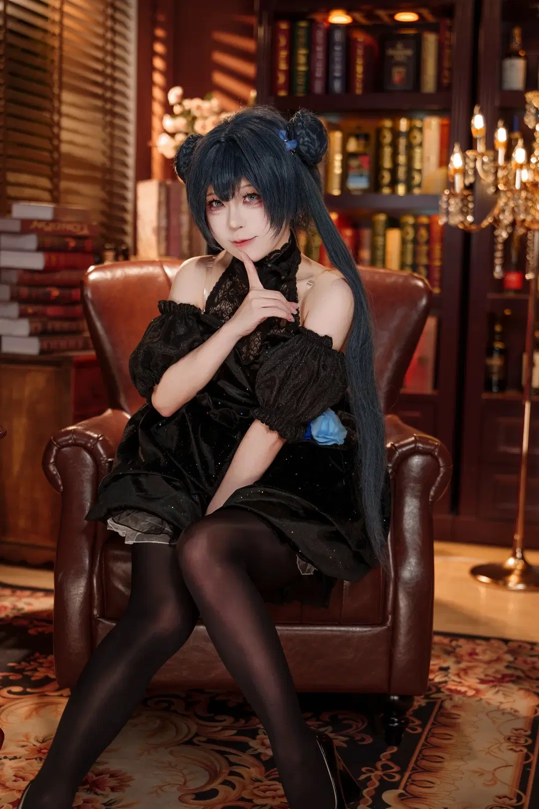 Ryuge Kisaki cosplay: Blue Archive 5th Anniversary Gown in Moody Wine Cellar Ambiance by 锁泪丶 - Image 3