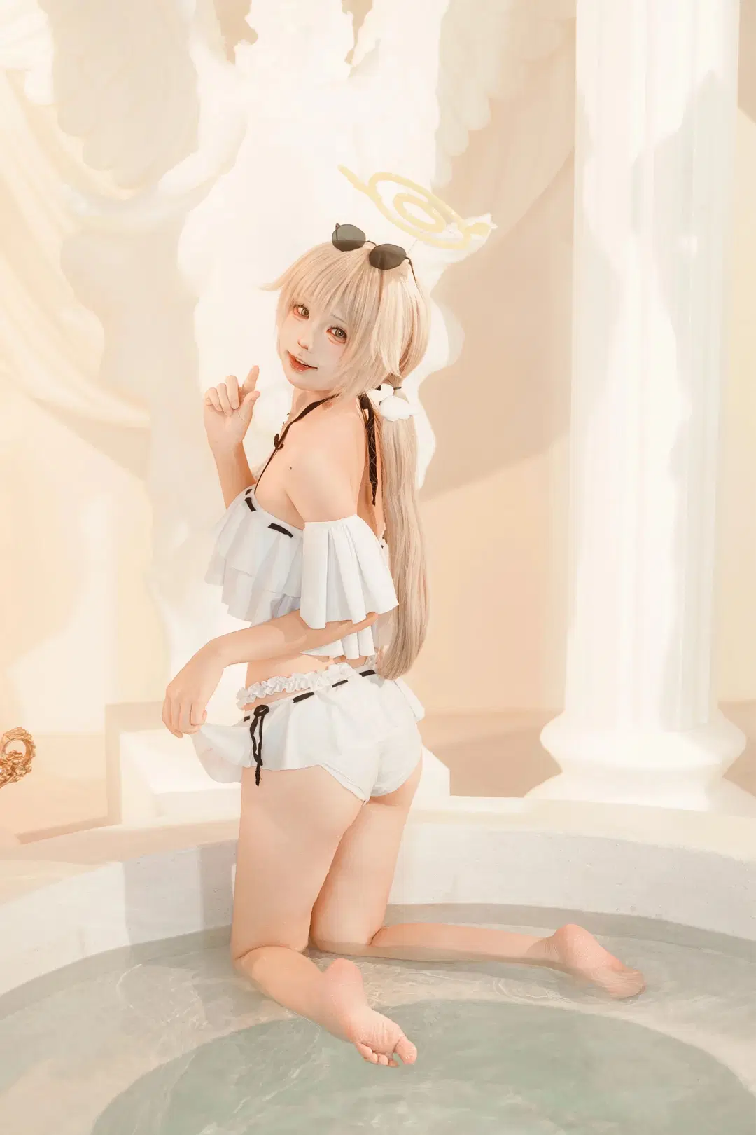 【日富美cos】蔚蓝档案的夏日清爽泳装正片 - 锁泪丶 - 第2张