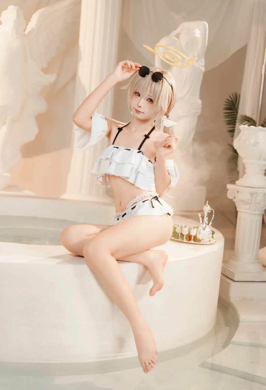 【日富美cos】蔚蓝档案的夏日清爽泳装正片 - 锁泪丶 - 第3张