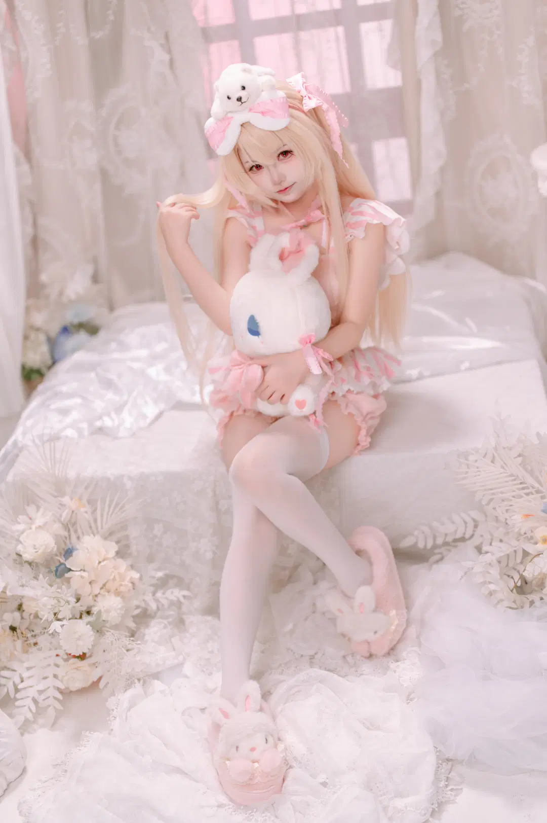 fgo, 白丝, 毛绒睡衣, 伊莉雅cos, 魔法少女伊莉雅