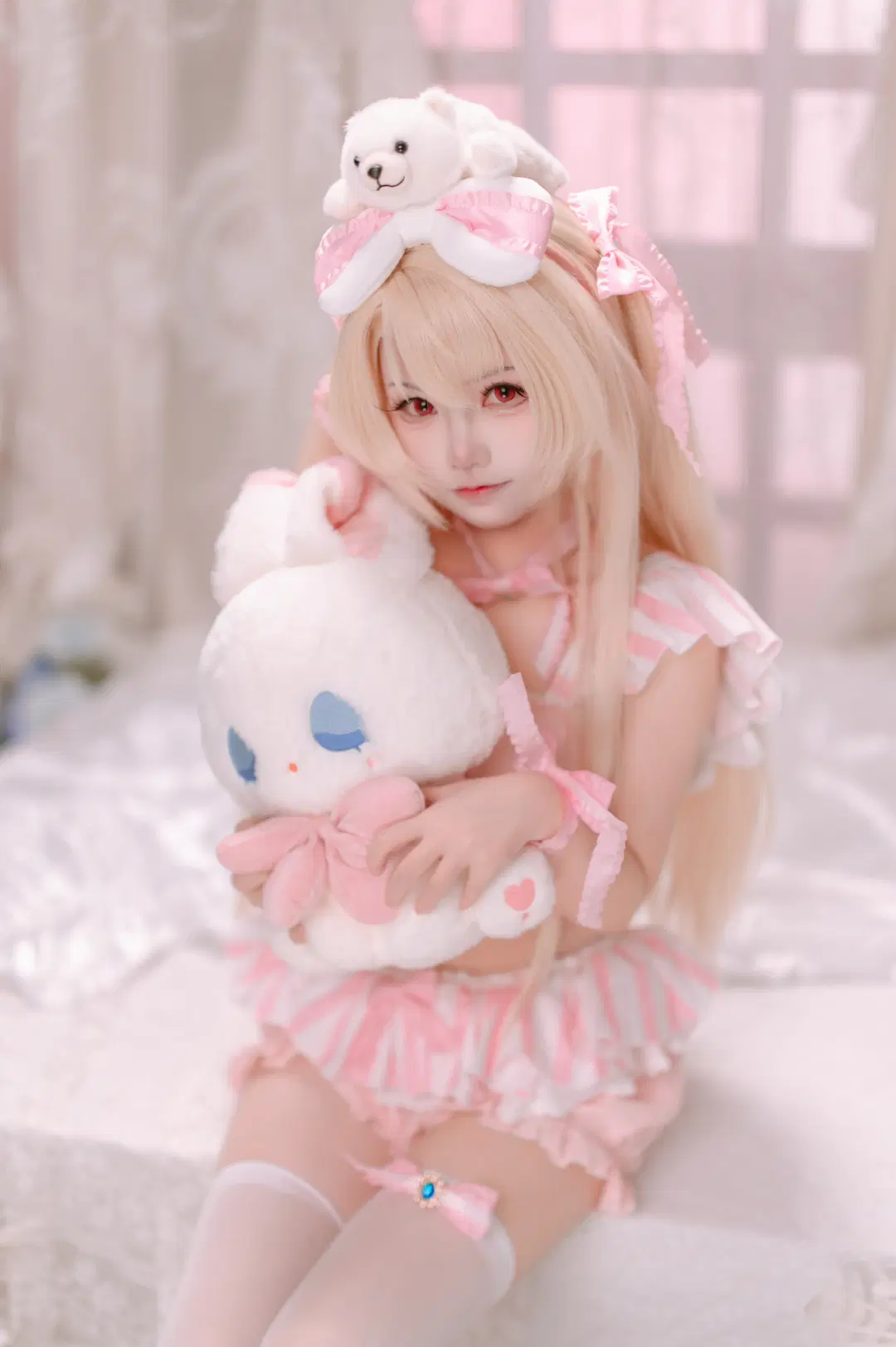 Fate, 二次元cos, 白丝, 伊莉雅cos, 魔法少女伊莉雅
