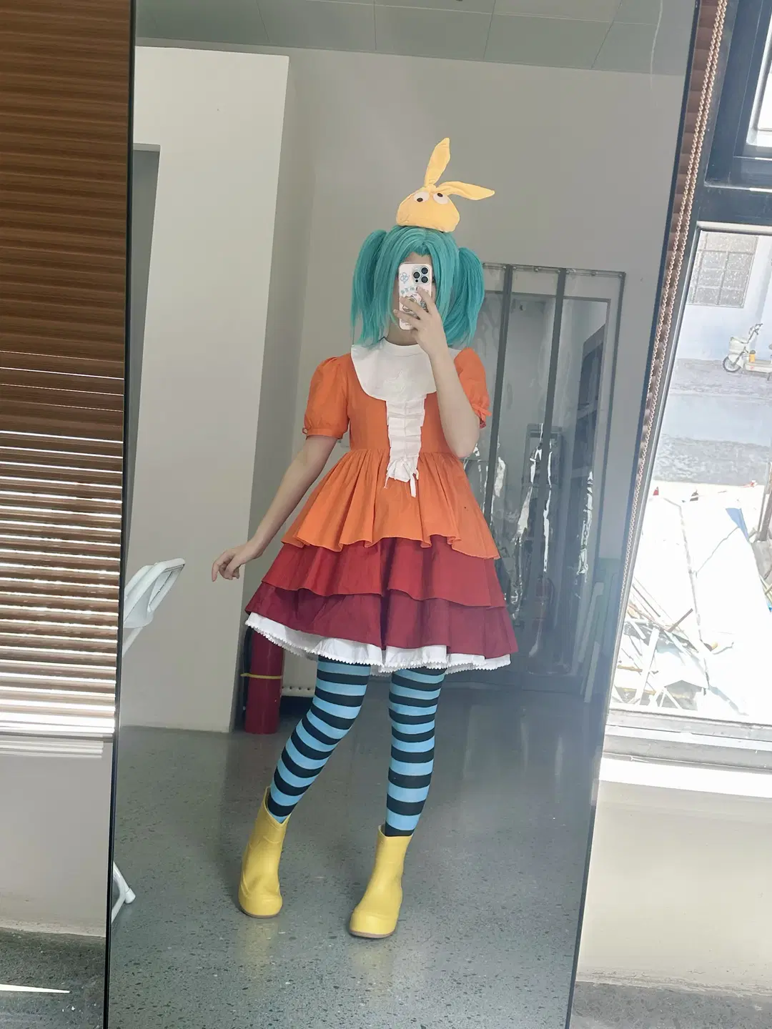 二次元cosplay, 团片, 物语系列, 丝袜, 斧乃木余接cos