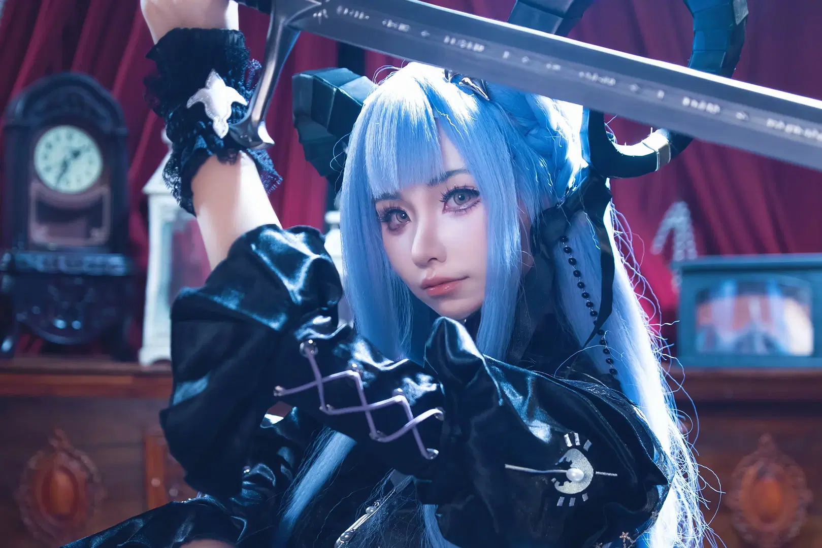 【丰川祥子cos】明日方舟mujika哥特暗黑风演绎 - 魚籽Umm - 第3张