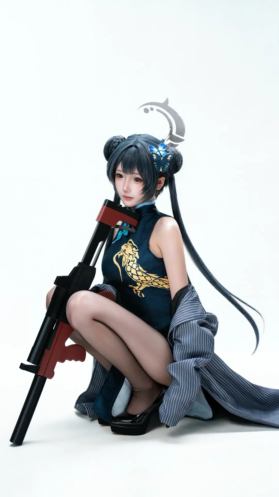 [Misaki cosplay] Blue Archive Kisaki Qipao Styling Studio Shoot Showcase by L同学不好好努力 - Image 3