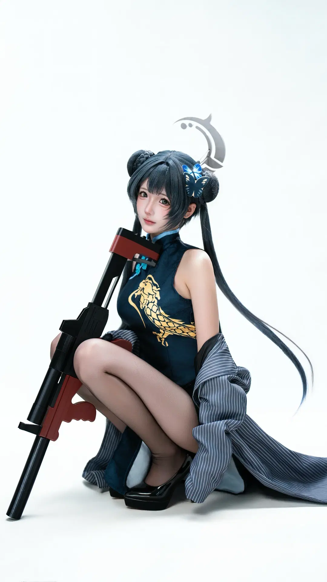[Misaki cosplay] Blue Archive Kisaki Qipao Styling Studio Shoot Showcase by L同学不好好努力 - Image 4