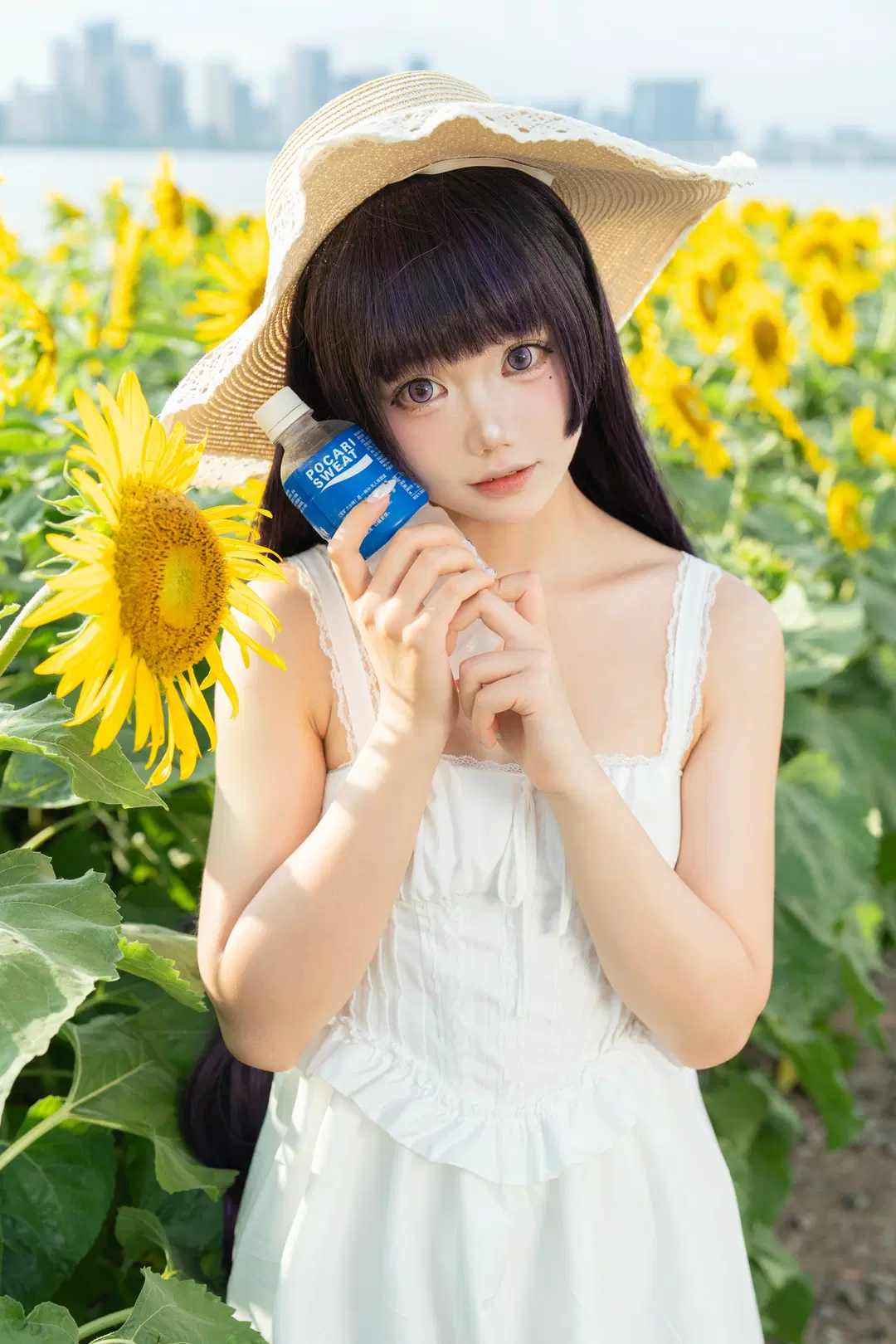 【五更瑠璃 コスプレ】『俺の妹がこんなに可愛いわけがない』黒猫のヒマワリ畑ポートレート - L同学不好好努力 - 2枚目