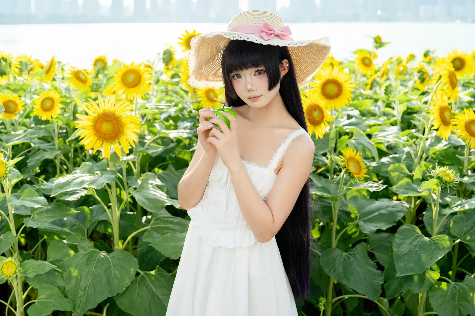 【五更瑠璃 コスプレ】『俺の妹がこんなに可愛いわけがない』黒猫のヒマワリ畑ポートレート - L同学不好好努力 - 3枚目