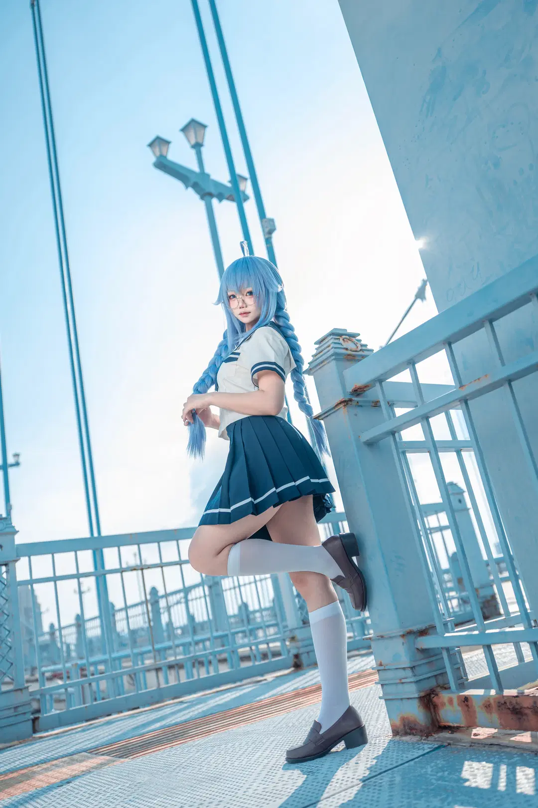二次元摄影, JK制服, 白丝, 洛琪希cos, 无职转生