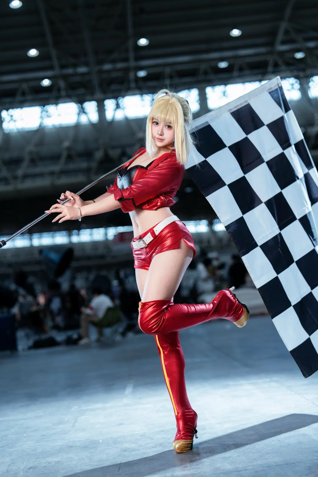 Anime-style photography, Convention photo, Fate/Grand Order, Racing suit, Nero Cosplay