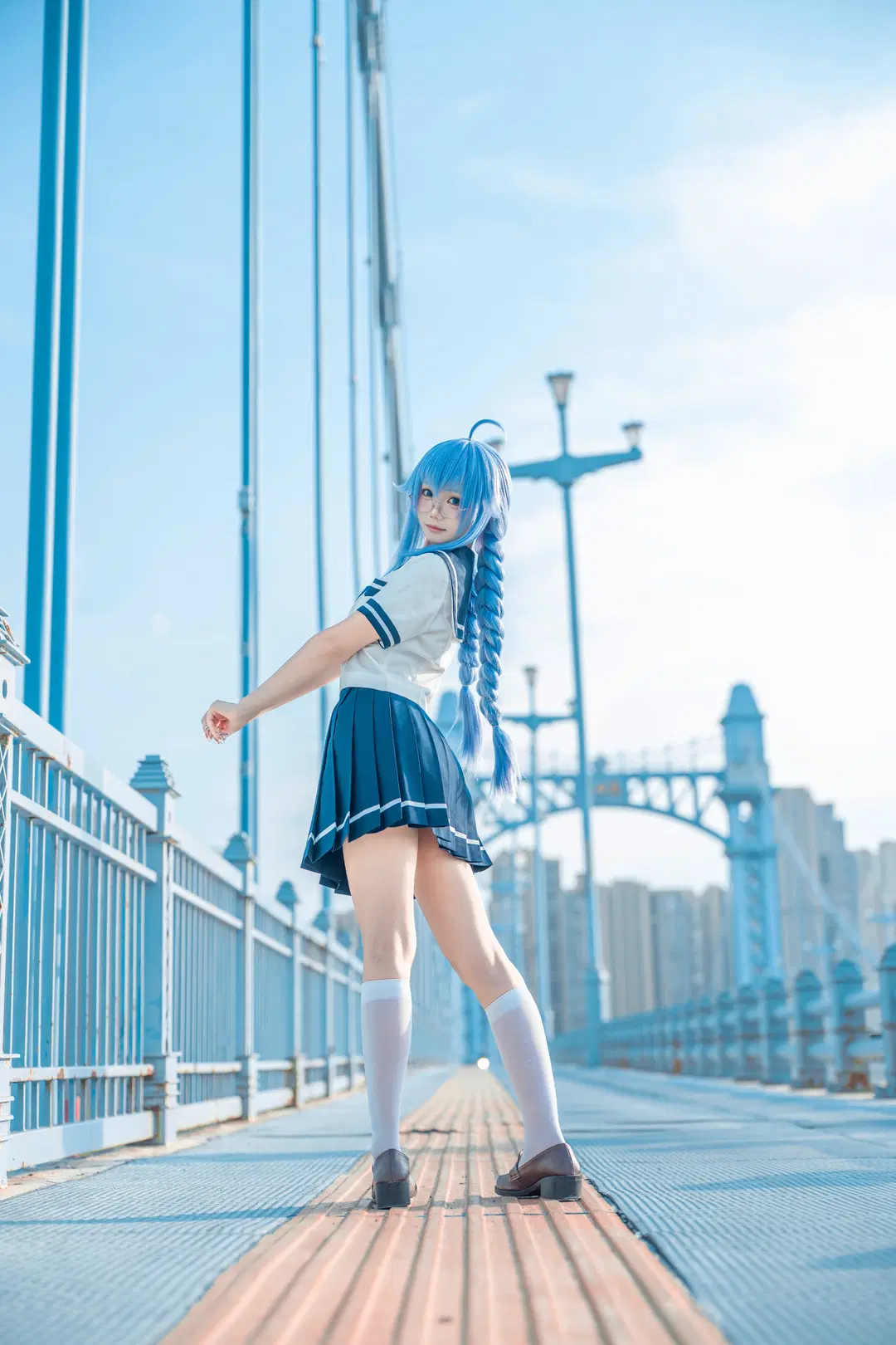 二次元摄影, JK制服, 洛琪希cos, 无职转生, 丝袜