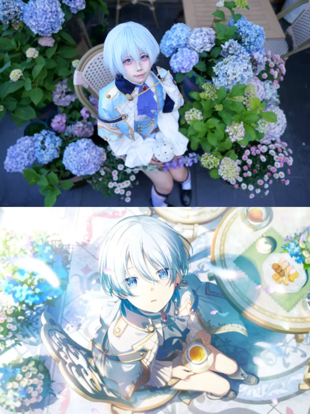 cosplay, Outdoor photography, White stockings, Hatsune Miku: Colorful Stage!, Yoisaki Kanade cosplay
