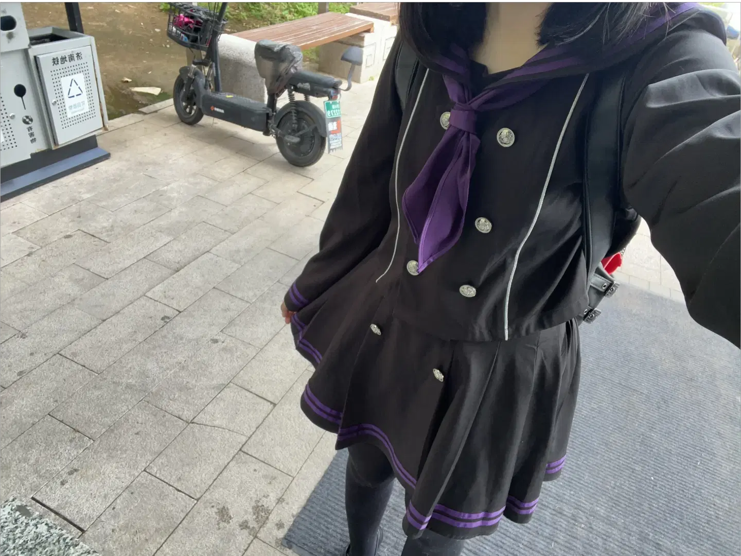 cos, 亚文化穿搭, 日系制服, 黑色丝袜, 音游日常