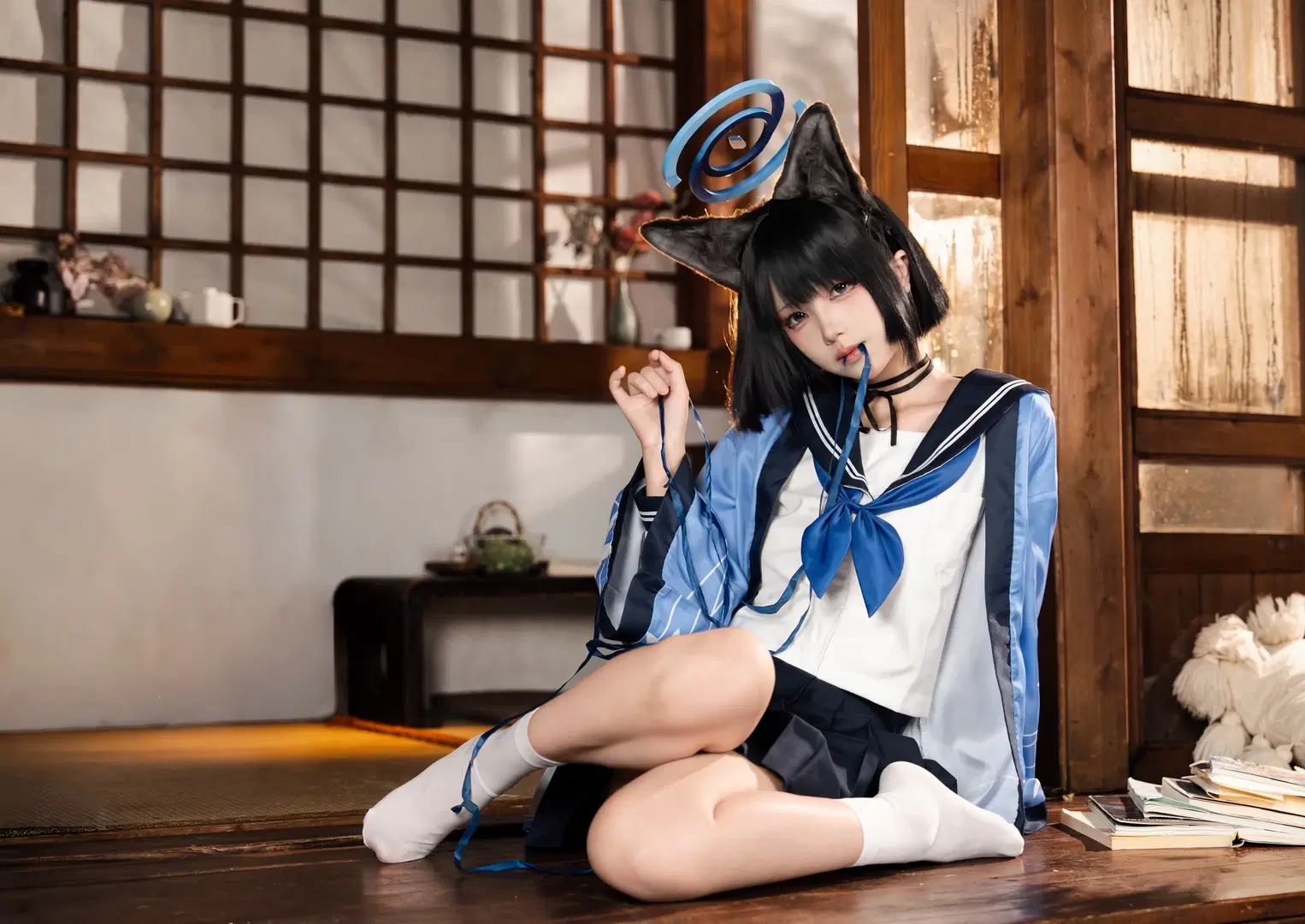 【桐生桔梗cos】碧藍檔案裡的和風狐耳少女 - Calvin_Zhou - 第4張