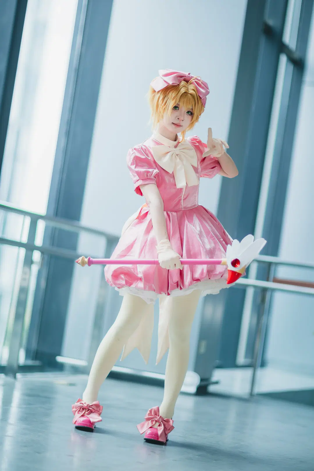 【小樱cos】魔卡少女樱战斗服萤火虫漫展场照 - 云间glow - 第3张