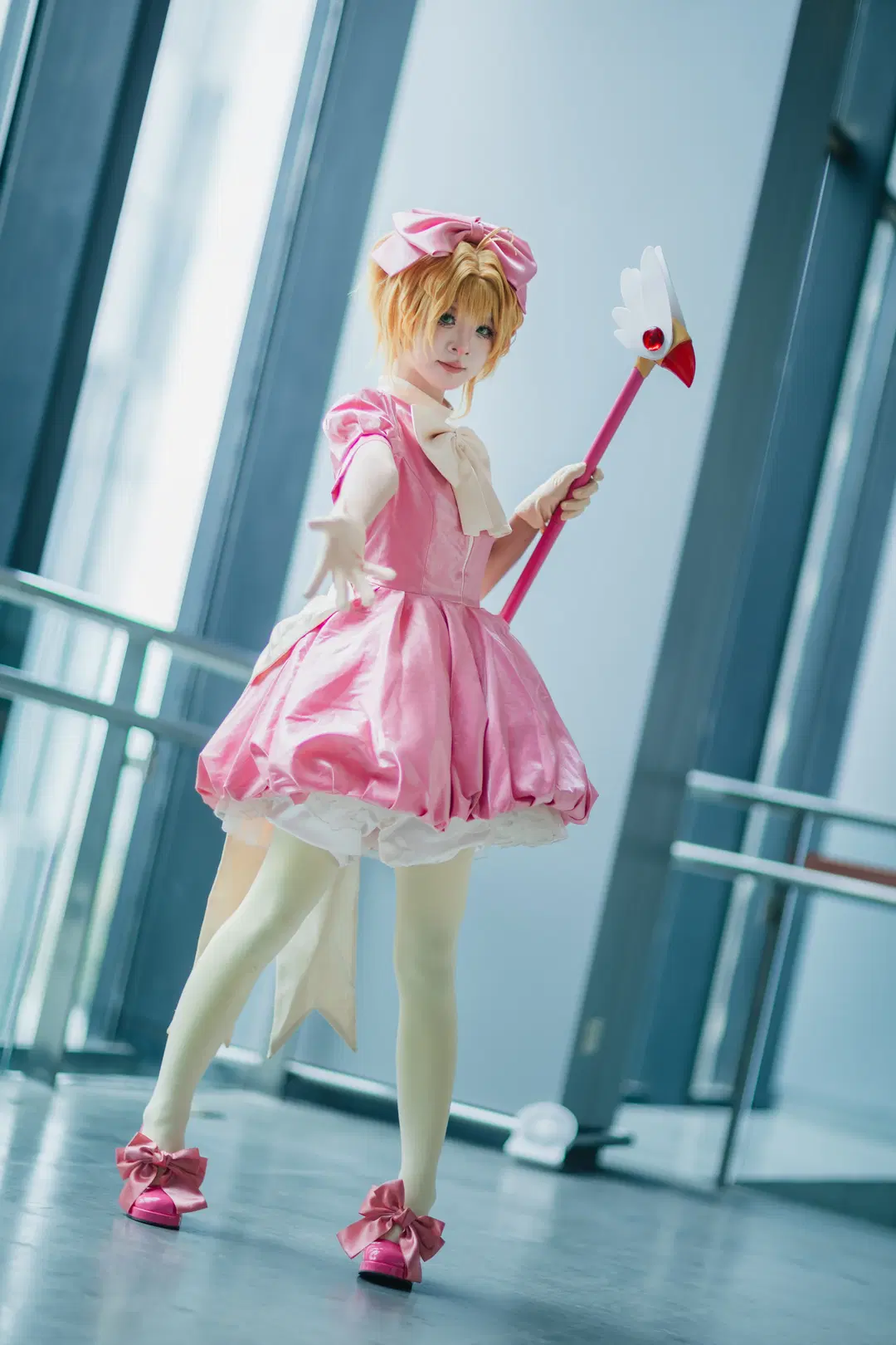【小樱cos】魔卡少女樱战斗服萤火虫漫展场照 - 云间glow - 第5张