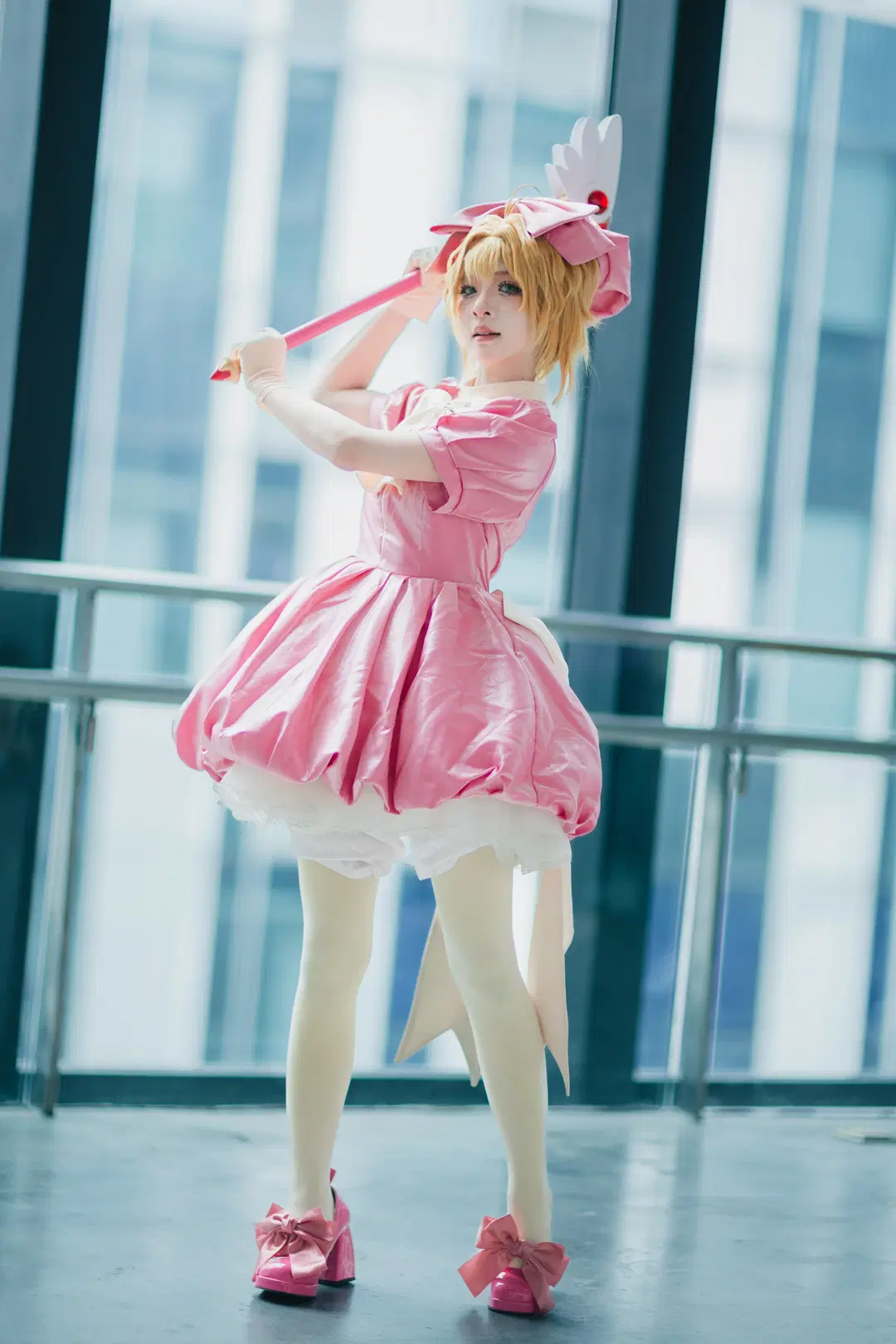 【小樱cos】魔卡少女樱战斗服萤火虫漫展场照 - 云间glow - 第7张