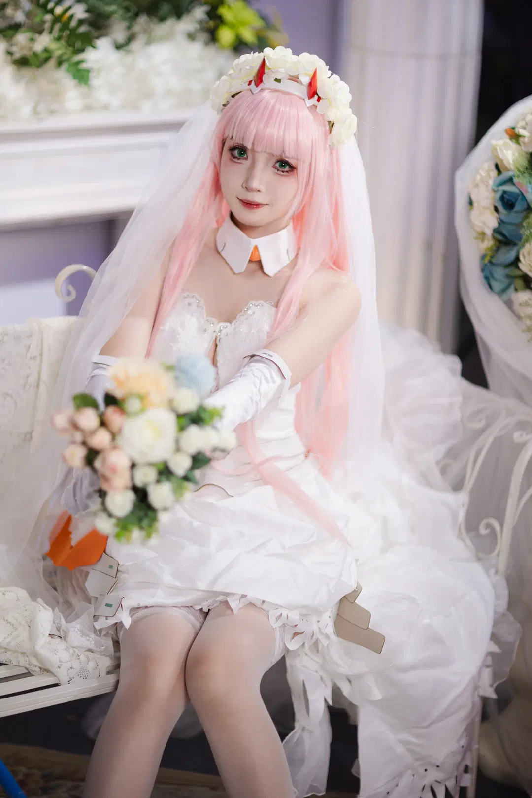 【02cos】螢火蟲漫展神牛展臺的白色婚紗造型 - 云间glow - 第3張