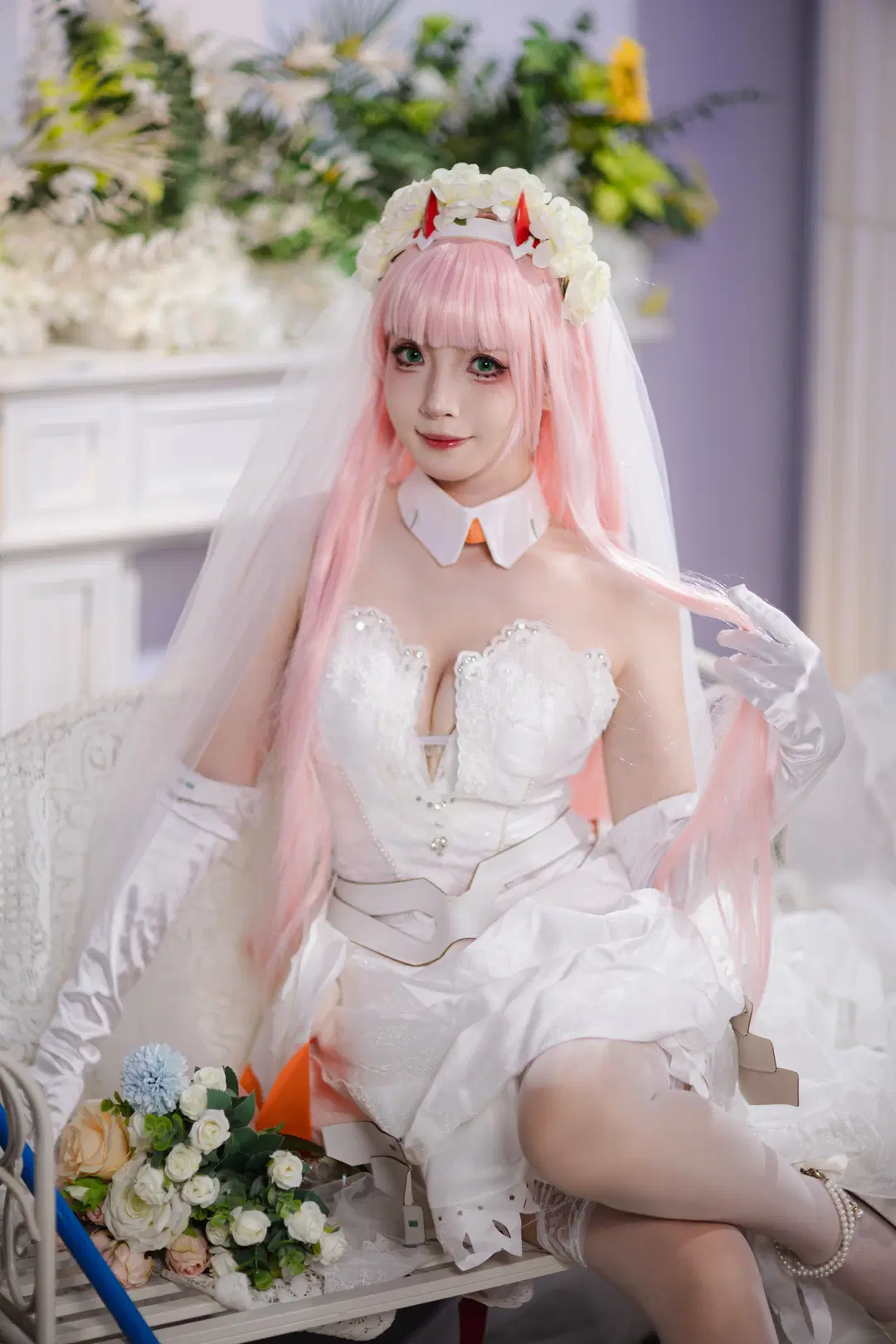 【02cos】螢火蟲漫展神牛展臺的白色婚紗造型 - 云间glow - 第4張