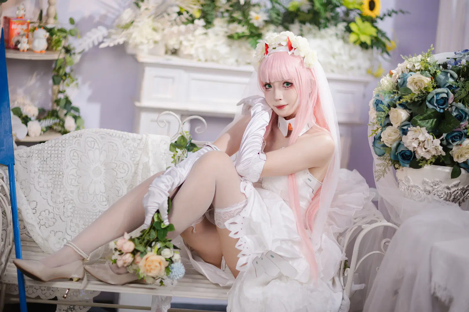 【02cos】螢火蟲漫展神牛展臺的白色婚紗造型 - 云间glow - 第5張