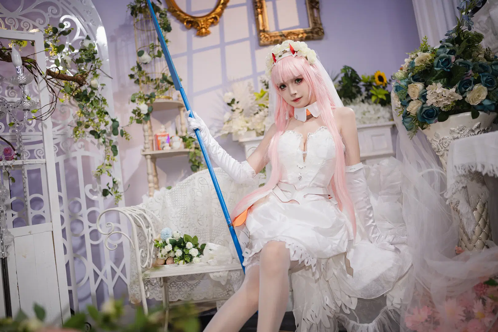 【02cos】螢火蟲漫展神牛展臺的白色婚紗造型 - 云间glow - 第6張