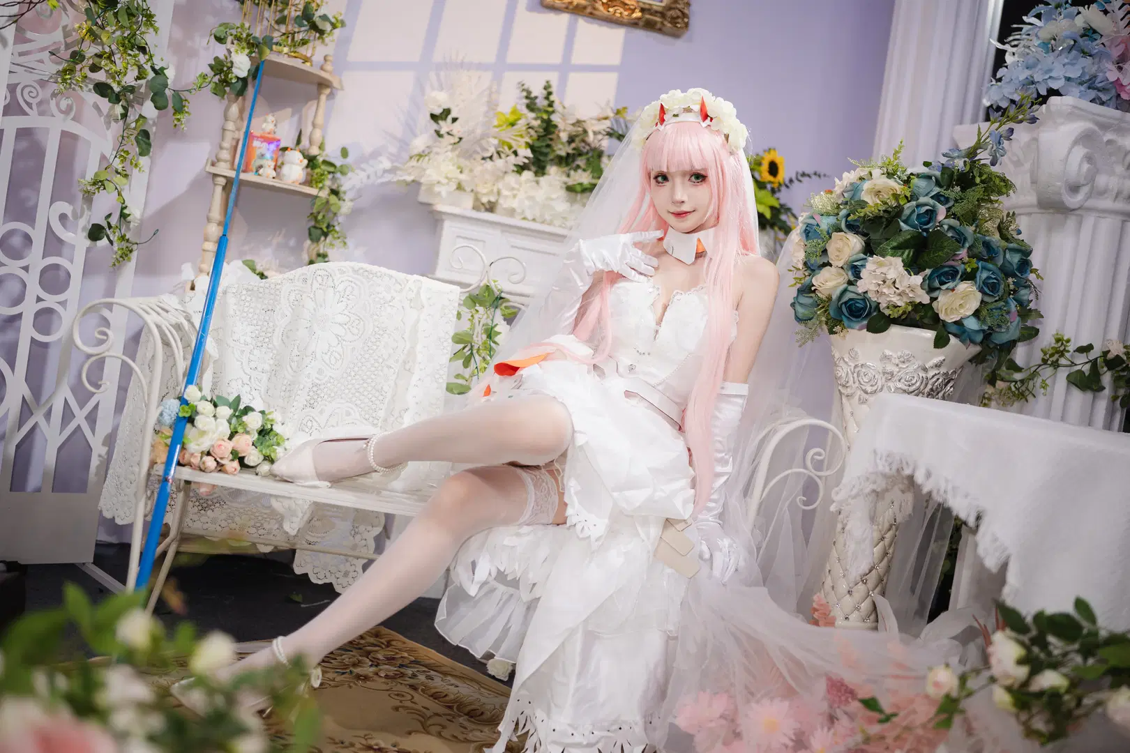 【02cos】螢火蟲漫展神牛展臺的白色婚紗造型 - 云间glow - 第8張