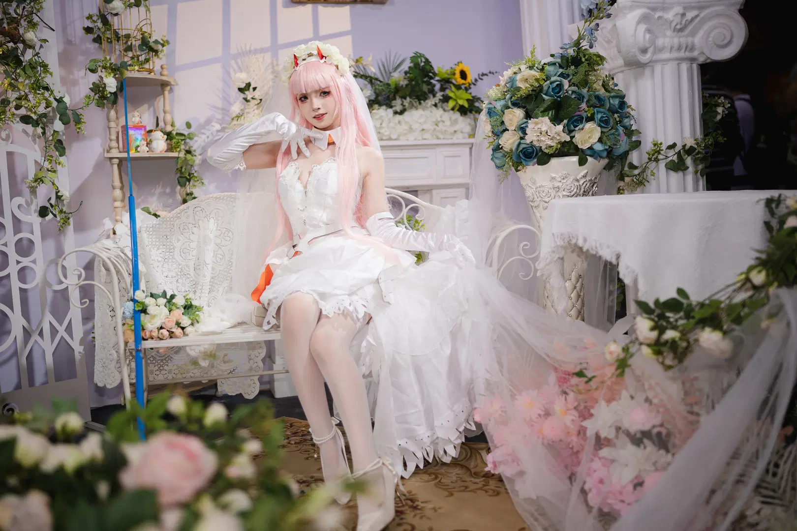 【02cos】螢火蟲漫展神牛展臺的白色婚紗造型 - 云间glow - 第9張