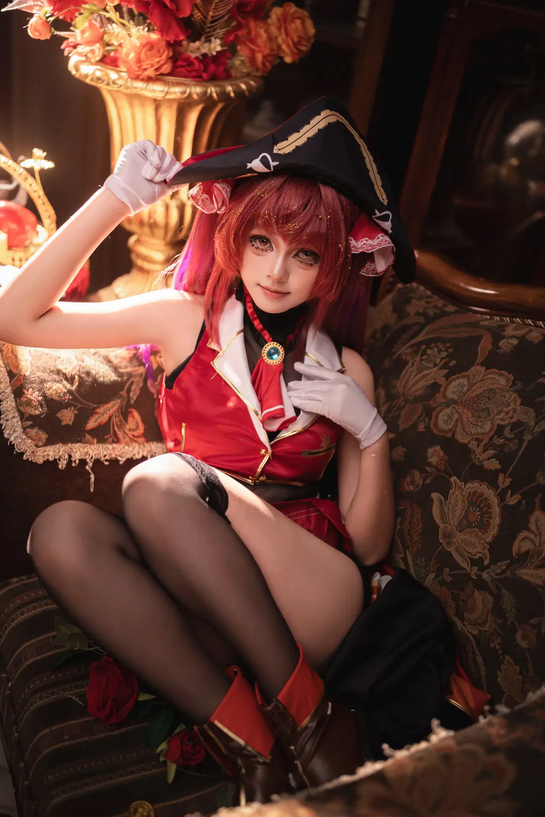 【寶鐘瑪琳cos】Vtuber船长打开神秘宝箱的复古书房正片 - 云间glow - 第3张