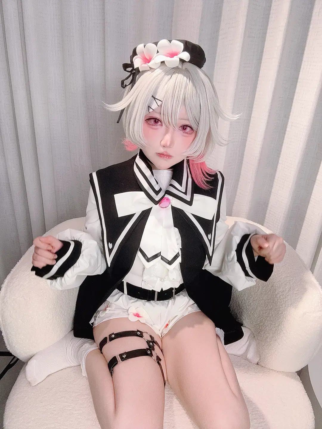 cosplay, 二次元cos, 魔法少女的魔女審判, 櫻羽艾瑪cos, 絲襪
