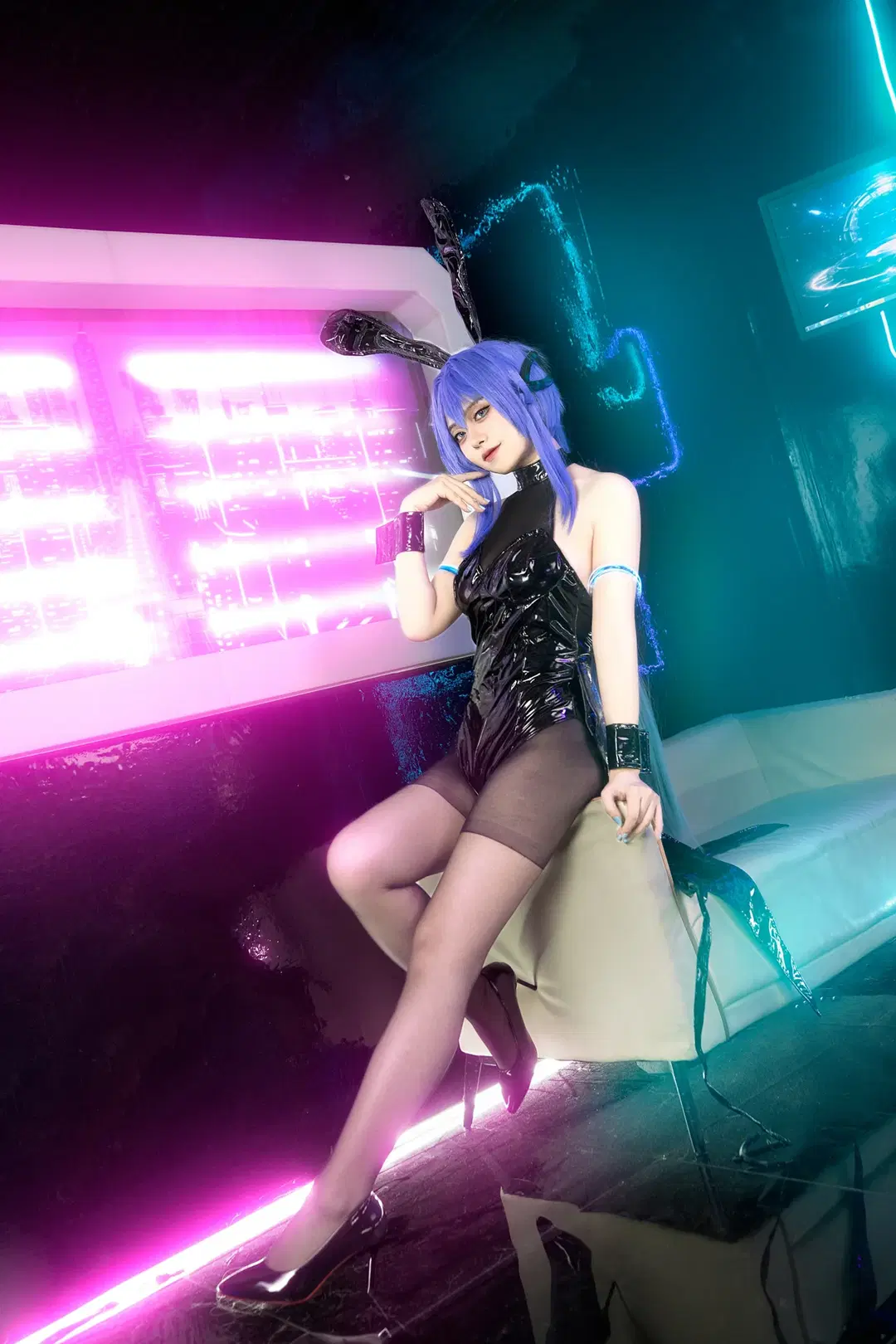 コスプレ, アズールレーン, サイバーパンク, ストッキング, 未来SF風