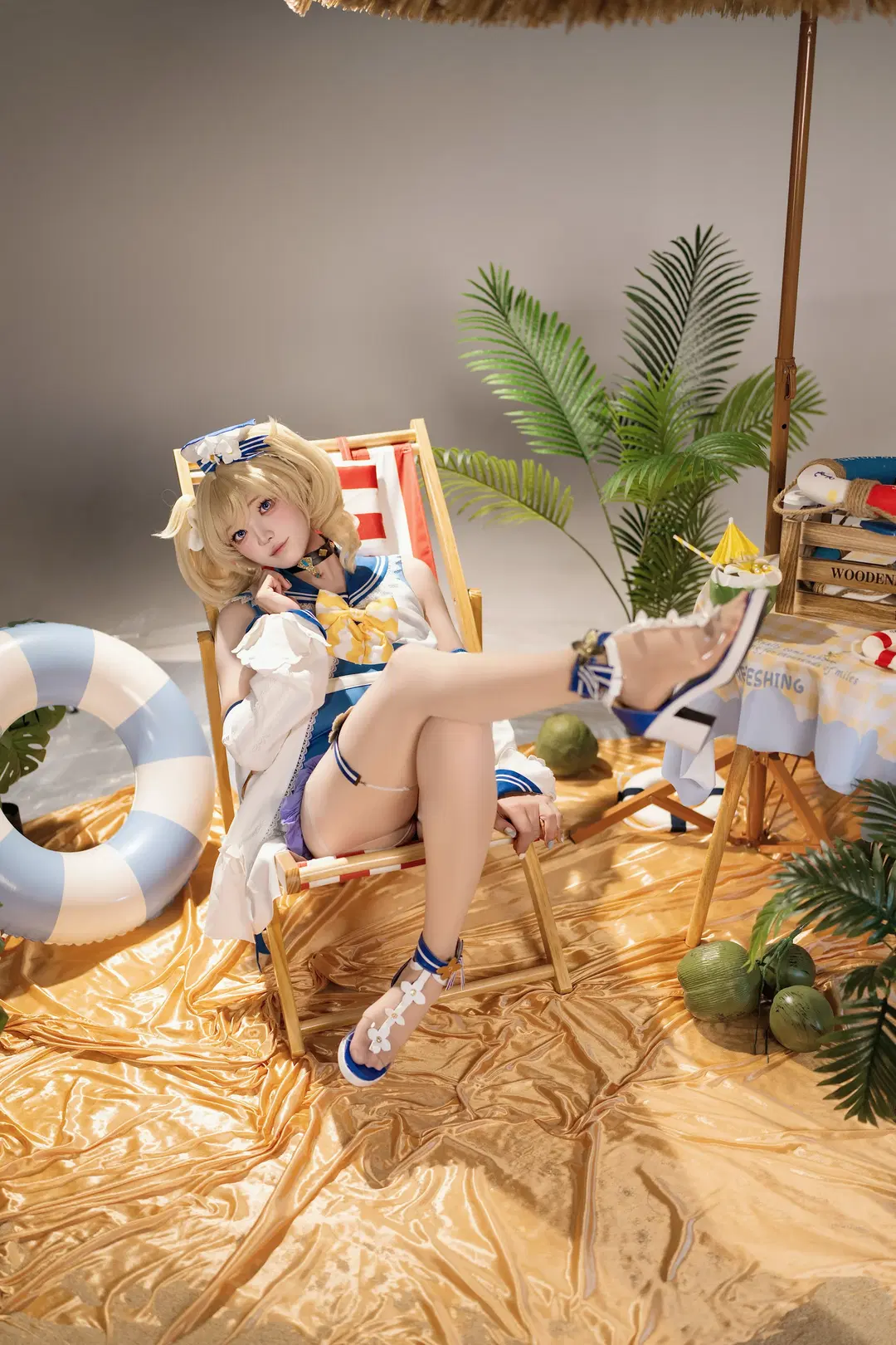 【芭芭拉cos】原神蒙德偶像的双场景生日写真 - 玛哈布芙达音 - 第10张