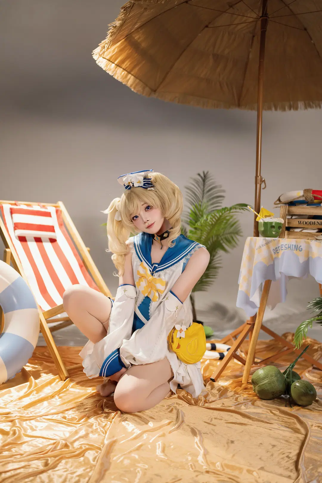 【芭芭拉cos】原神蒙德偶像的双场景生日写真 - 玛哈布芙达音 - 第12张