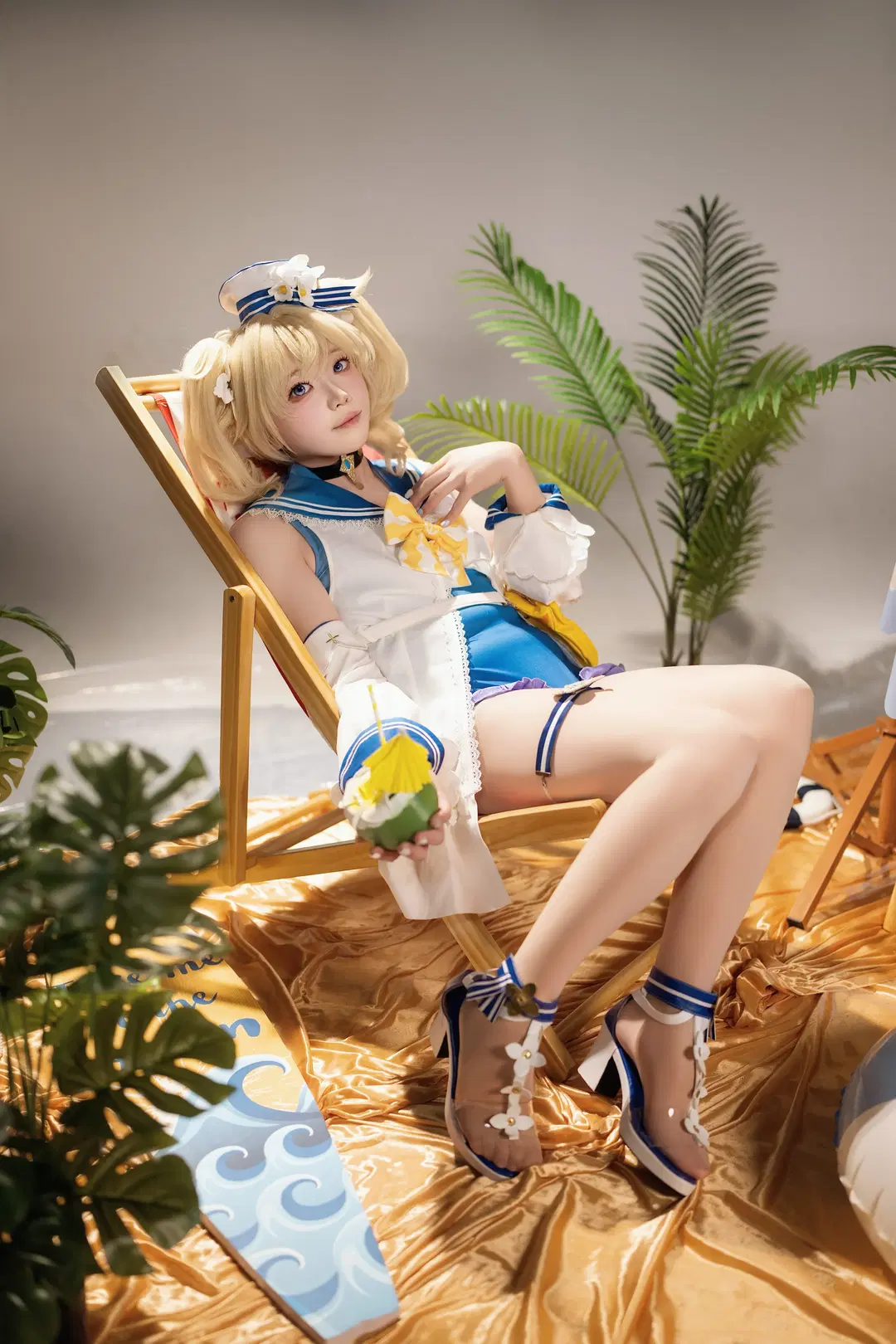 【芭芭拉cos】原神蒙德偶像的双场景生日写真 - 玛哈布芙达音 - 第13张