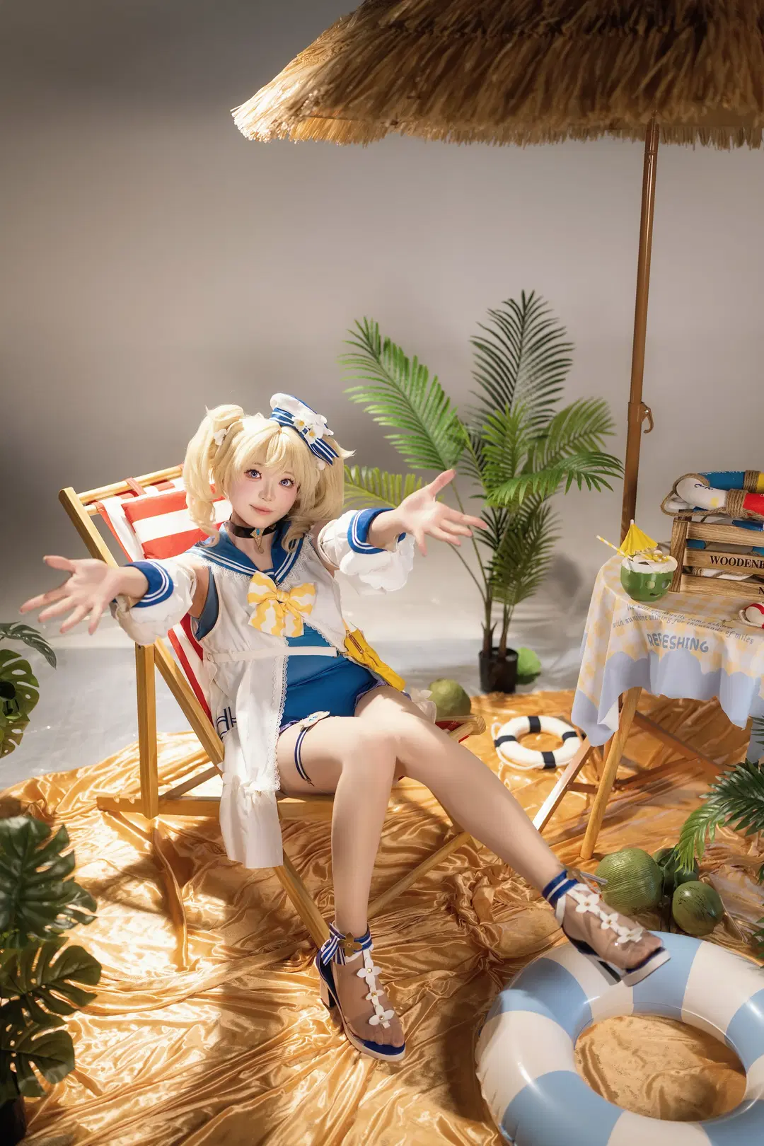 【芭芭拉cos】原神蒙德偶像的双场景生日写真 - 玛哈布芙达音 - 第14张
