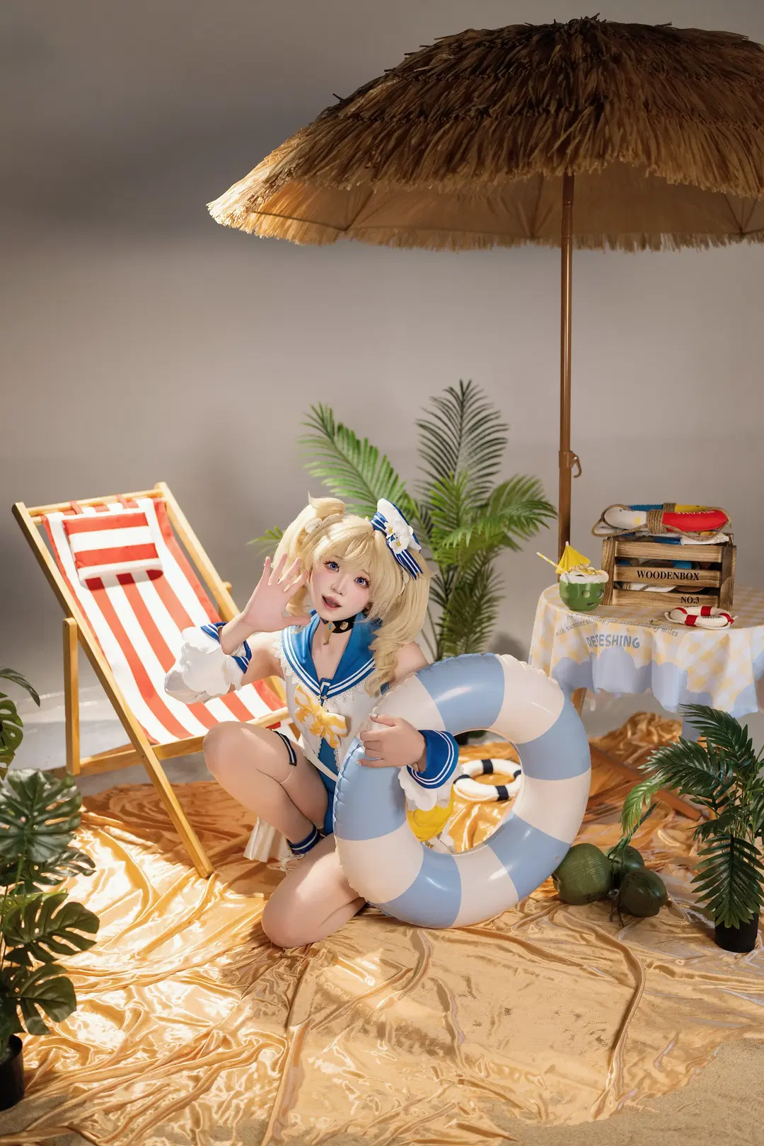 【芭芭拉cos】原神蒙德偶像的双场景生日写真 - 玛哈布芙达音 - 第16张